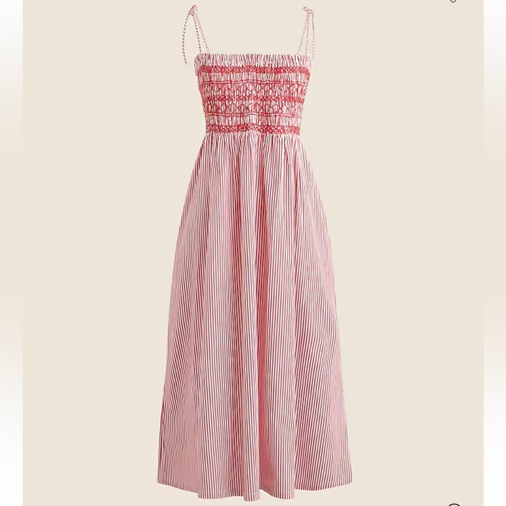 J Crew Red Paloma Summer Dress Small NWT
